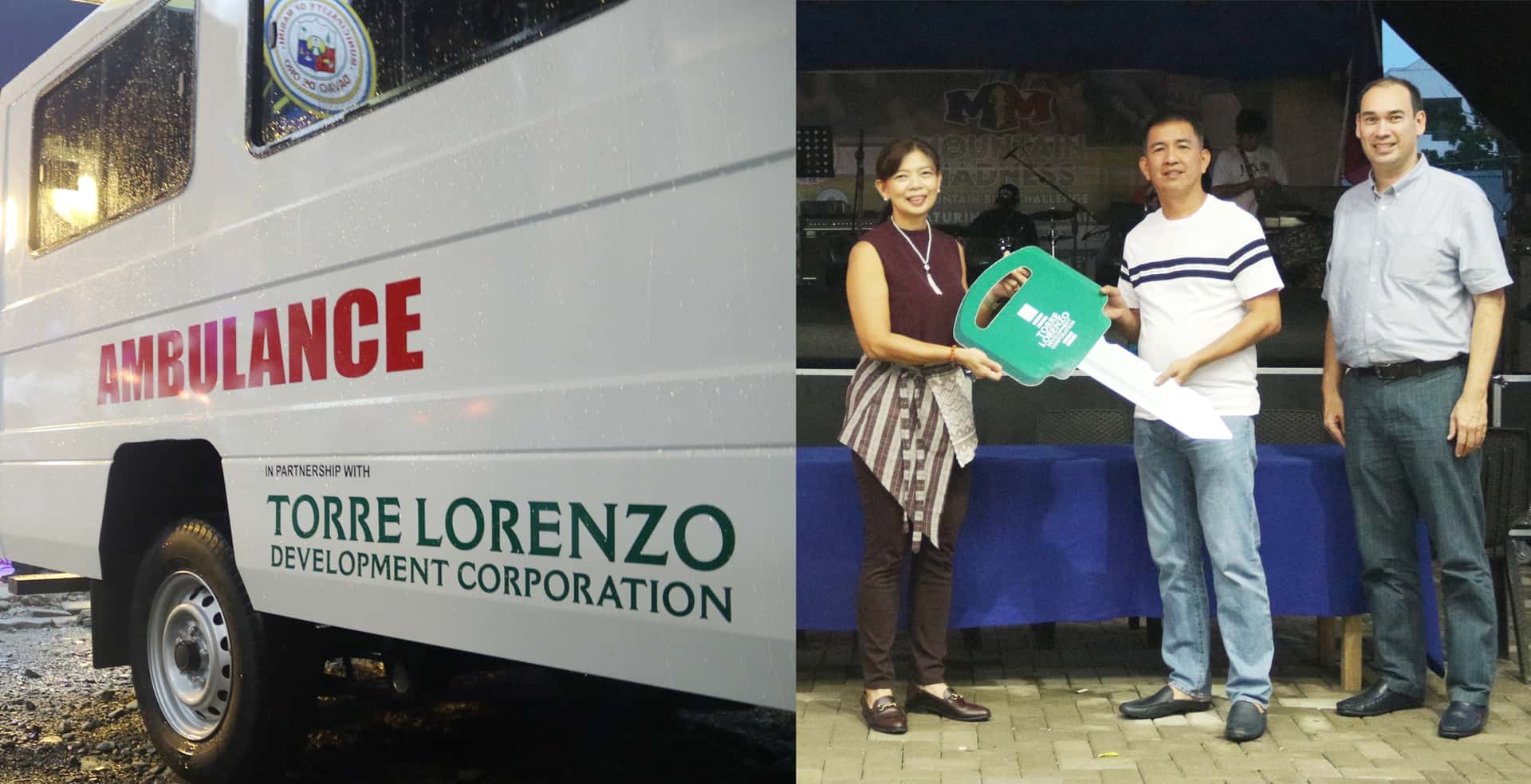 Enabling Communities: Torre Lorenzo donates ambulance to Mabini, Davao de Oro