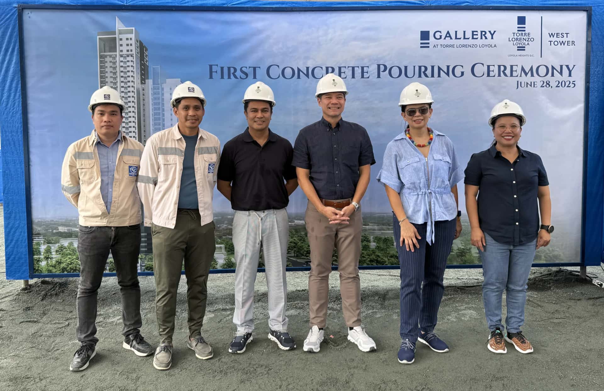 First concrete pouring marks milestone for Torre Lorenzo Loyola’s Gallery and West Tower