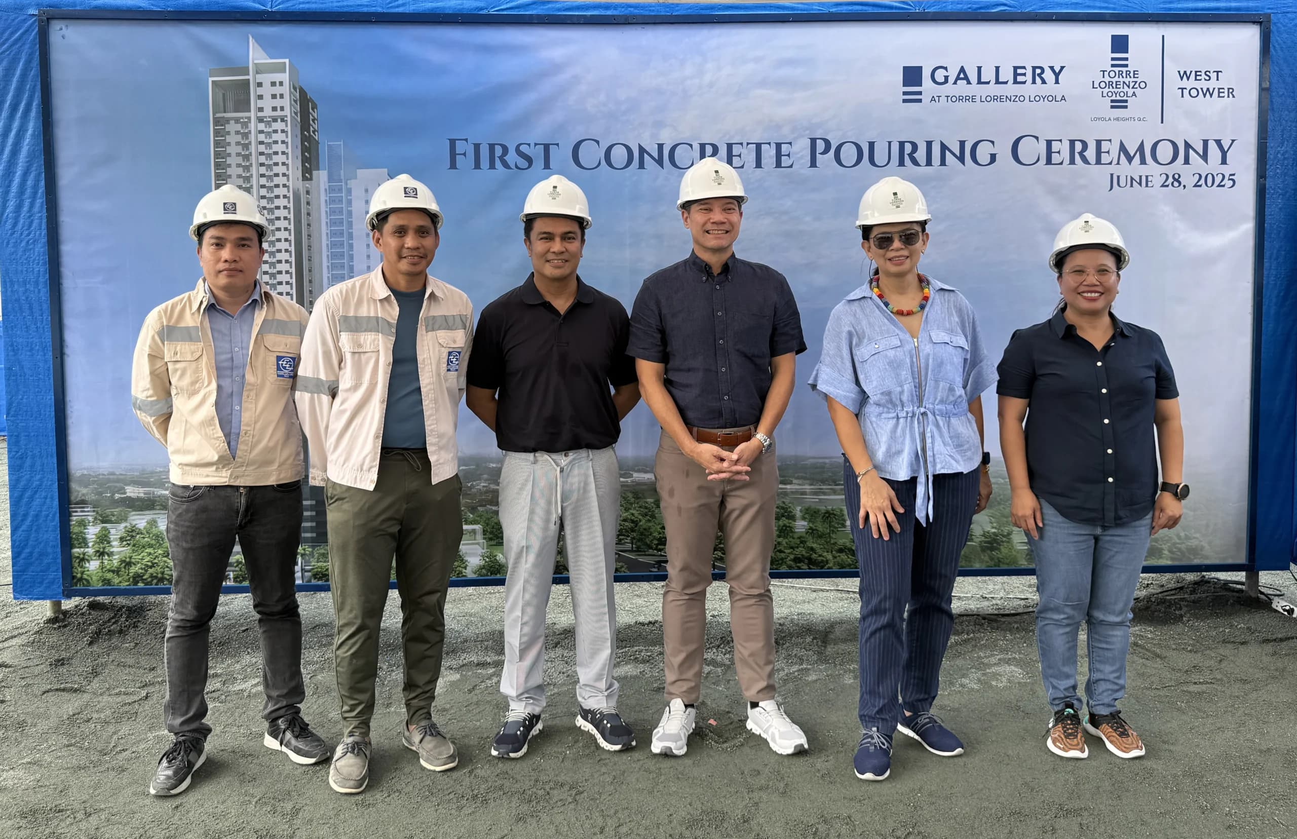 First concrete pouring marks milestone for Torre Lorenzo Loyola’s Gallery and West Tower