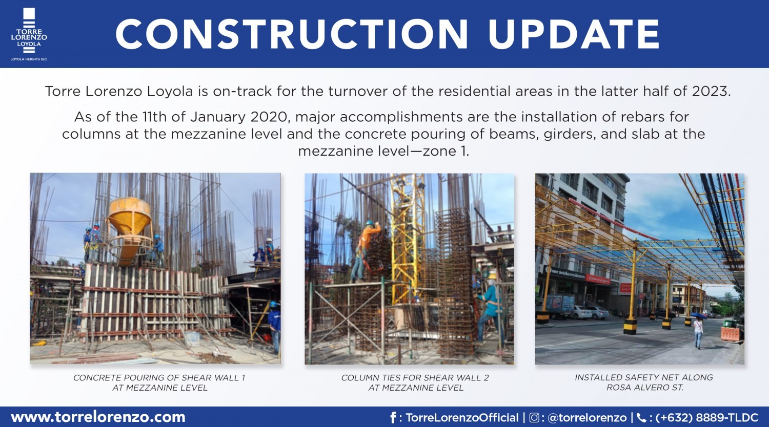 Torre Lorenzo Loyola Construction Update (Jan 2020)