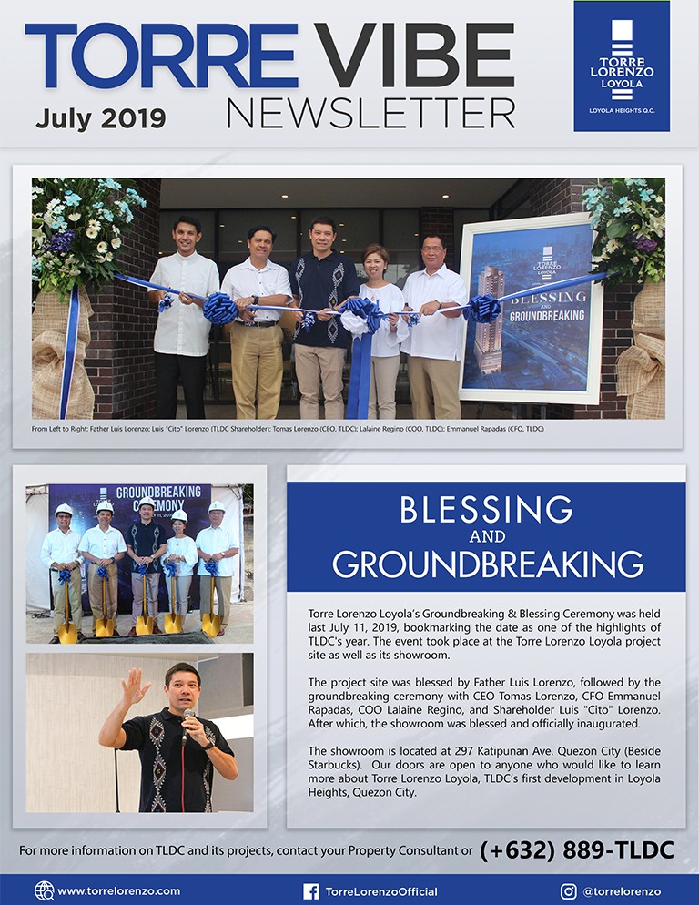 Torre Lorenzo - Torre Vibe Newsletter July 2019 