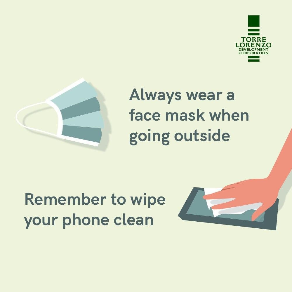 Wear Face Mask and Disinfect your Phone Regularly
