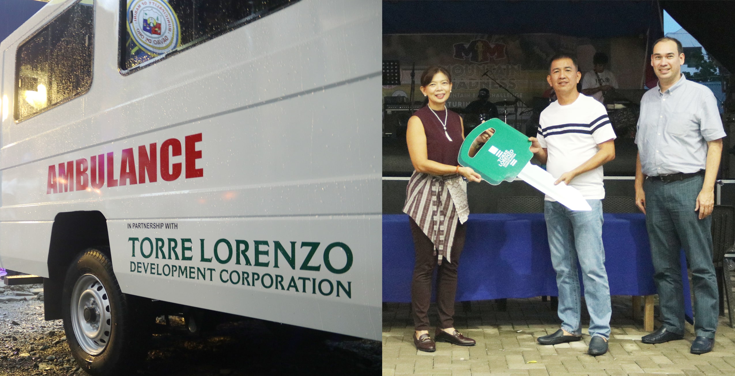 Enabling Communities: Torre Lorenzo donates ambulance to Mabini, Davao de Oro