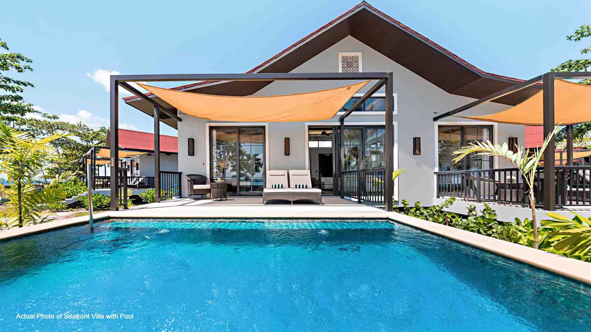 actual photo of dusit thani lubi plantation resort seafront villa with pool